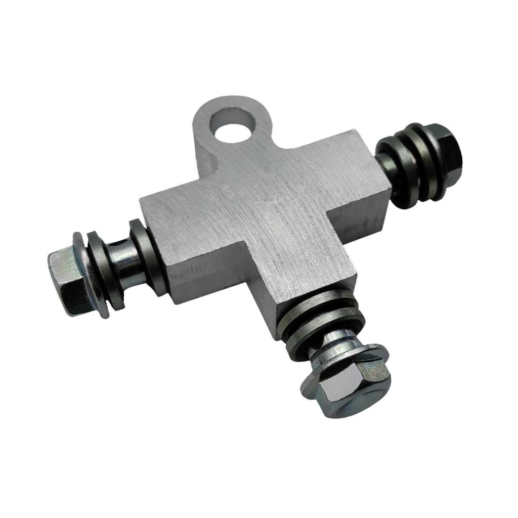 Hydraulic Brake Oil Line Tee M10 T Shape Brake Line Tee Car Brake Tee Beach Kart Brake Hose 3 Way Connector 10mm Hose Connector