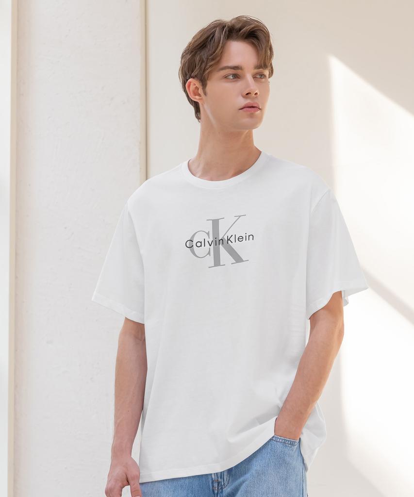 Kaelbinkeullainjin Regular Fit Hero Monogram Logo Short Sleeve T-Shirt 4Rb862G Yaa