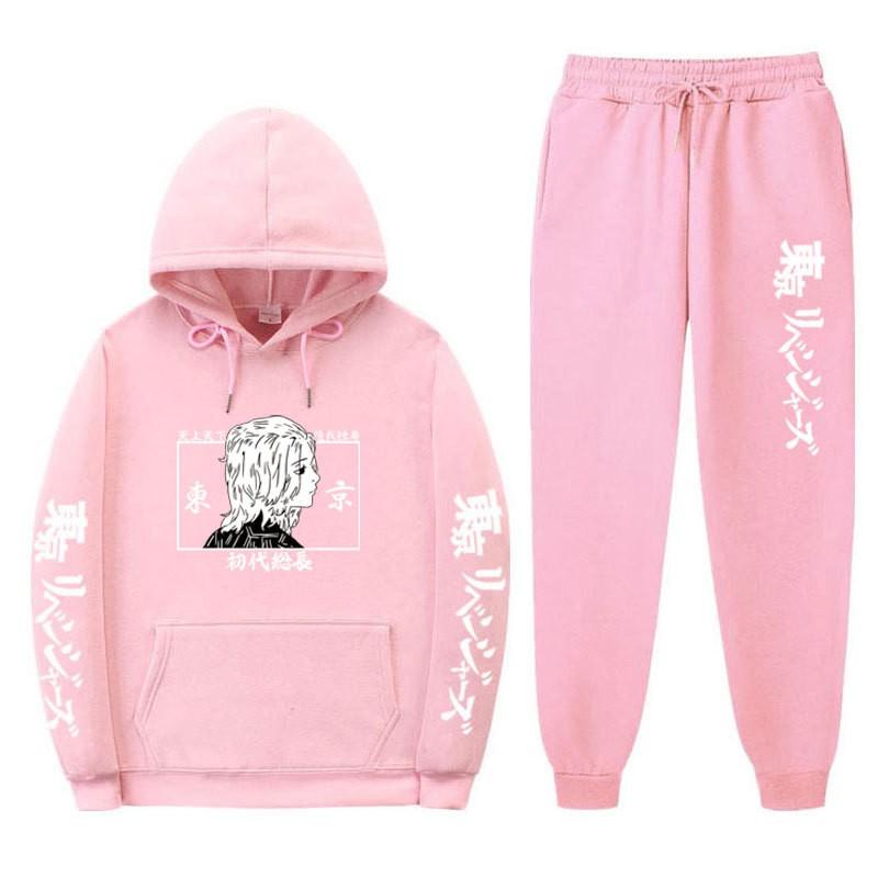 Mens Oversized Hooded Sweatshirt Set With Side Pockets Streetwear Style Cotton Blend Warm Winter Outfit