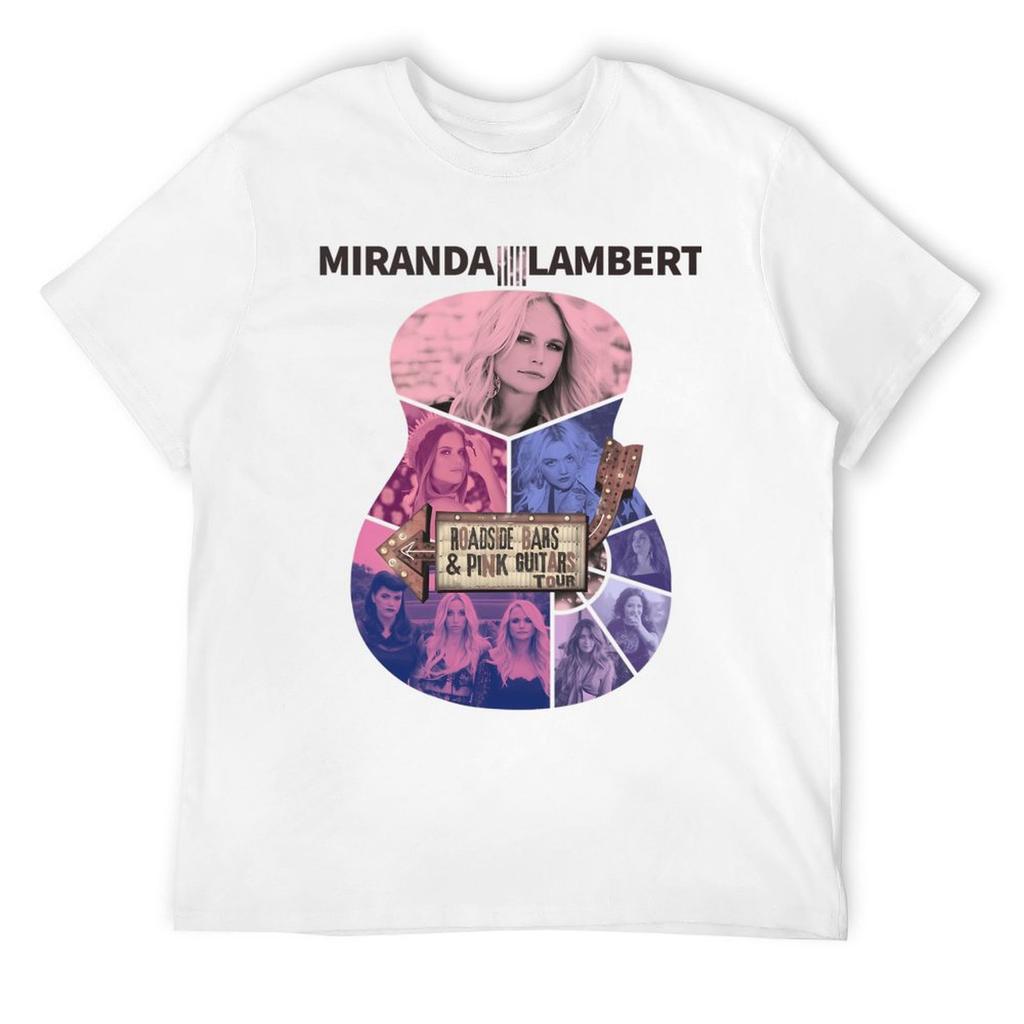 Miranda Lambert Roadside Bars And Pink Guitars 2019 Tour T-Shirt anime stuff Aesthetic clothing mens big and tall t shirts
