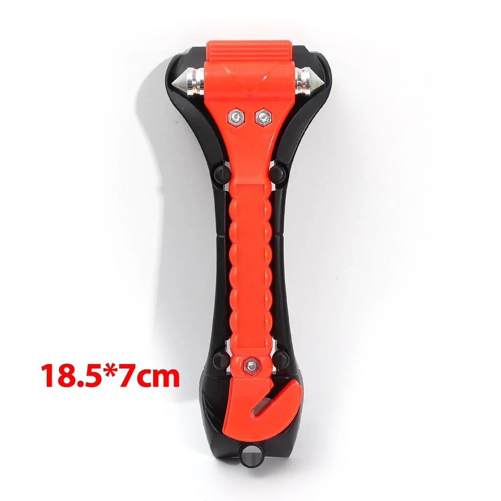 1/2PCS Survival Safety Hammer Car Window Breaker Basics Emergency 2-in-1 Seat Belt Cutter Window Hammer Escape Tools Accessories
