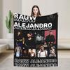 Soft Warm Blanket Travel Office Rauw Alejandro Singer Rapper Throw Blanket  Flannel Bedspread For Couch Chair Sofa Bed Sofa Bed