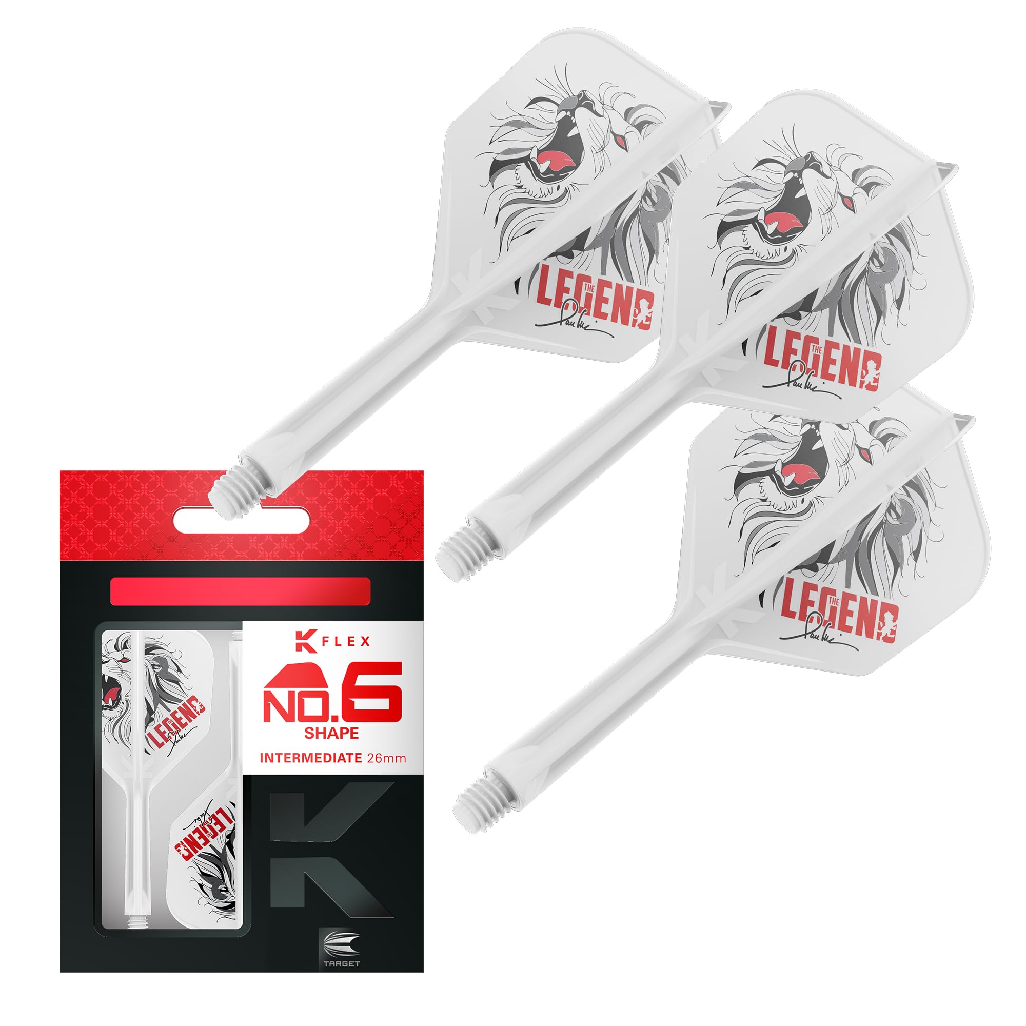 

Target Japan THE LEGEND FLIGHT PAUL Lion Pack of Darts Accessories The K-FLEX K-Flex LIM, Design, 3, (K-FLEX Legend) (26mm Shape) белый