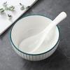 Ruhan Pure White Non-Porous Ceramic Soup Spoon
