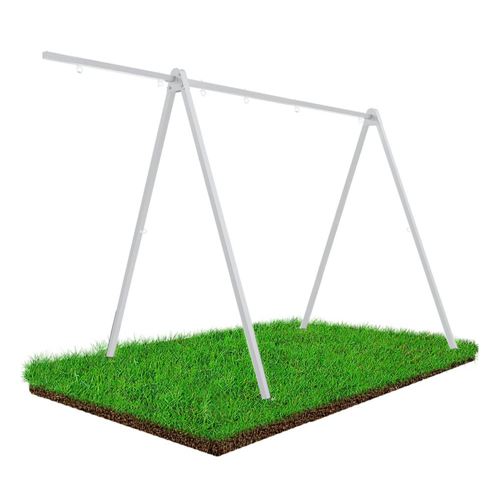 Extension frame for swing swing handle hooks metal bar white