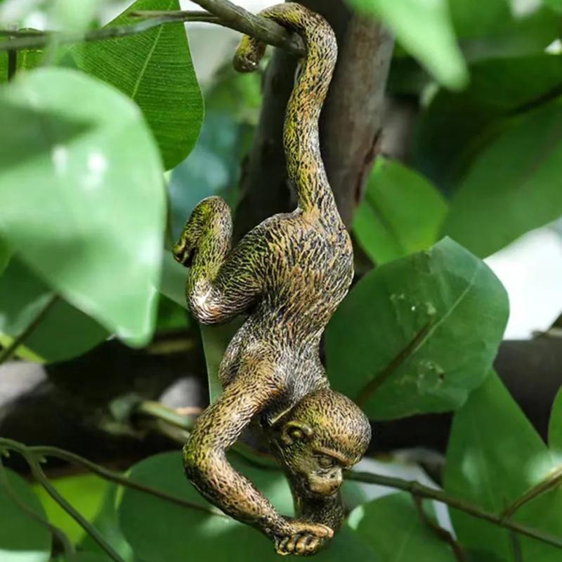 Vintage Bronze Harz Klettertiere Statue Blumentopf und Vase Hugger Miniatur Feengarten Dekoration Harzkunst Handwerk Dekorationen