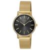 TIMEX TRANSCEND 34MM Women's Watch, TW2V52300, Black Dial, Brass, Mineral Glass, Quartz, Japanese Movement, Gold