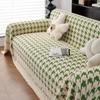 Houndstooth Sofa Cover Towel Vintage Cloth Sofa  Spring Four Seasons Sofa Cushion Woolen Full Cover Towel Blanket Sofa Mat