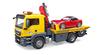 BRUDER MAN Tow Truck & BRUDER Roadster (RED)