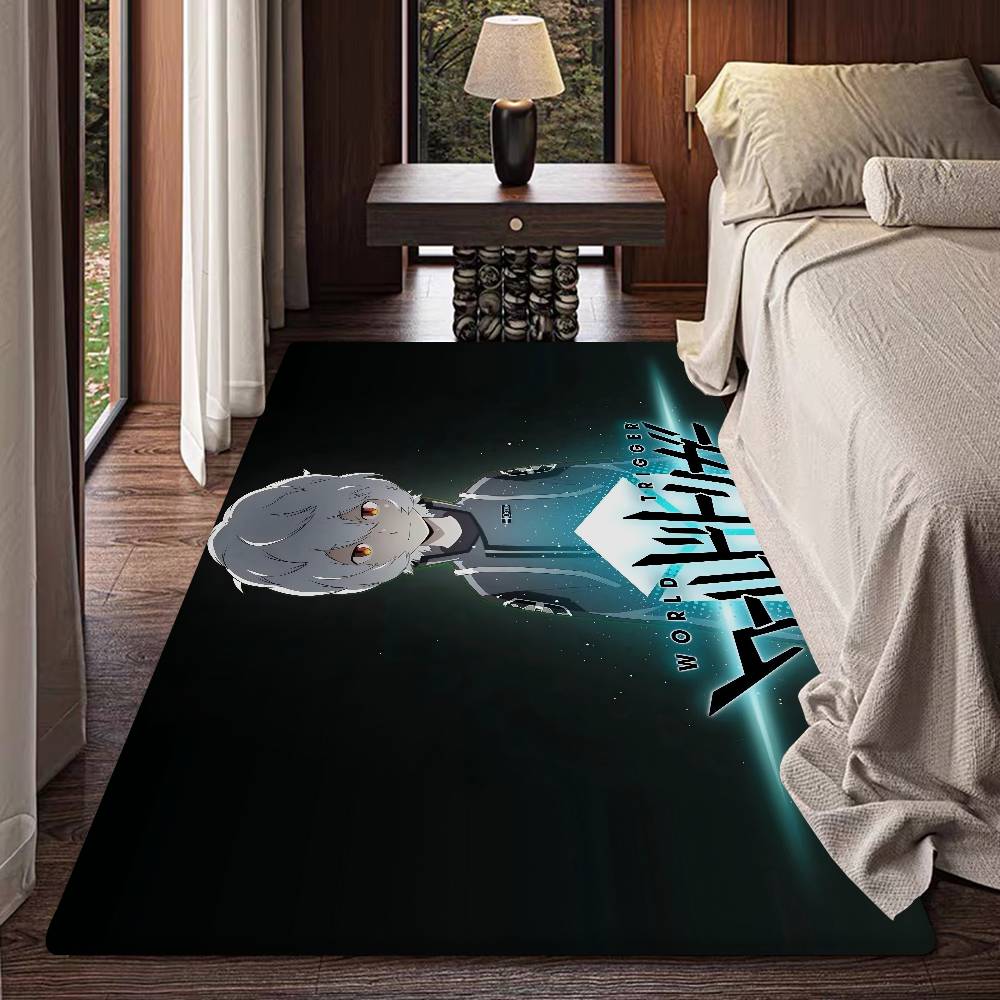 World T-Trigger Cartoon Floor Mat Non-Slip Laundry Room Mat Laundry Decor Balcony Child Living Room Household Carpets