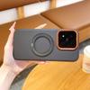 Applicable To Xiaomi 11max Magnetic Suction Bracket, Mobile Phone Case, Contrasting Color Orange Circle Lens, All-inclusive Anti-drop Xiaomi 11Pro