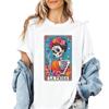 La Frida Dia De Los Muertos TShirt Sugar Skull Halloween TShirt Tarot Card Women Tee Mexican Day of The Dead Shirt Festival Top