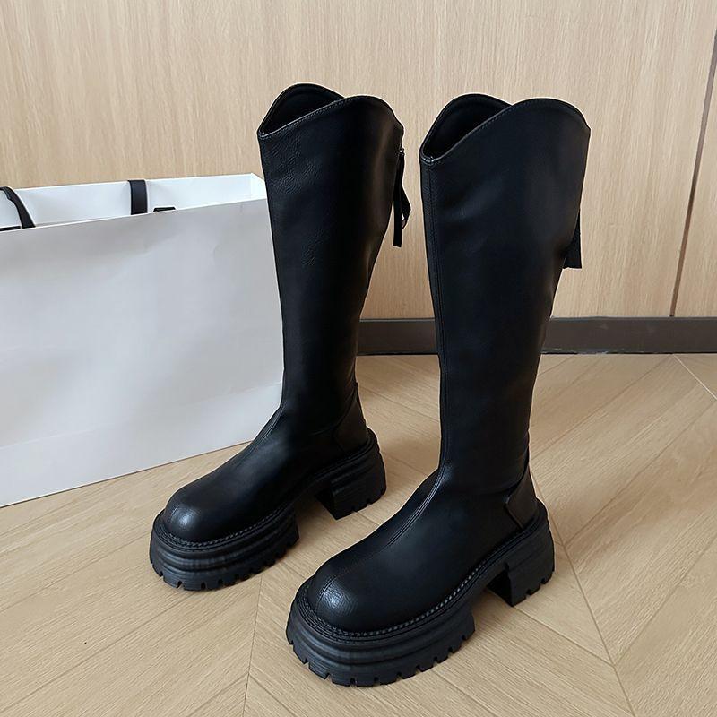 But Knee Boots Women's Autumn and Winter 2025 New Fashionable Versatile Comfortable Thick-soled Thin High Boots Children
