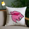 Funny Mr-B-Cute B-Beasts Cushion Cover Plush Fabric Soft Double-Sided Printed Invisible Zipper Sofa Pillow Case Home Decor