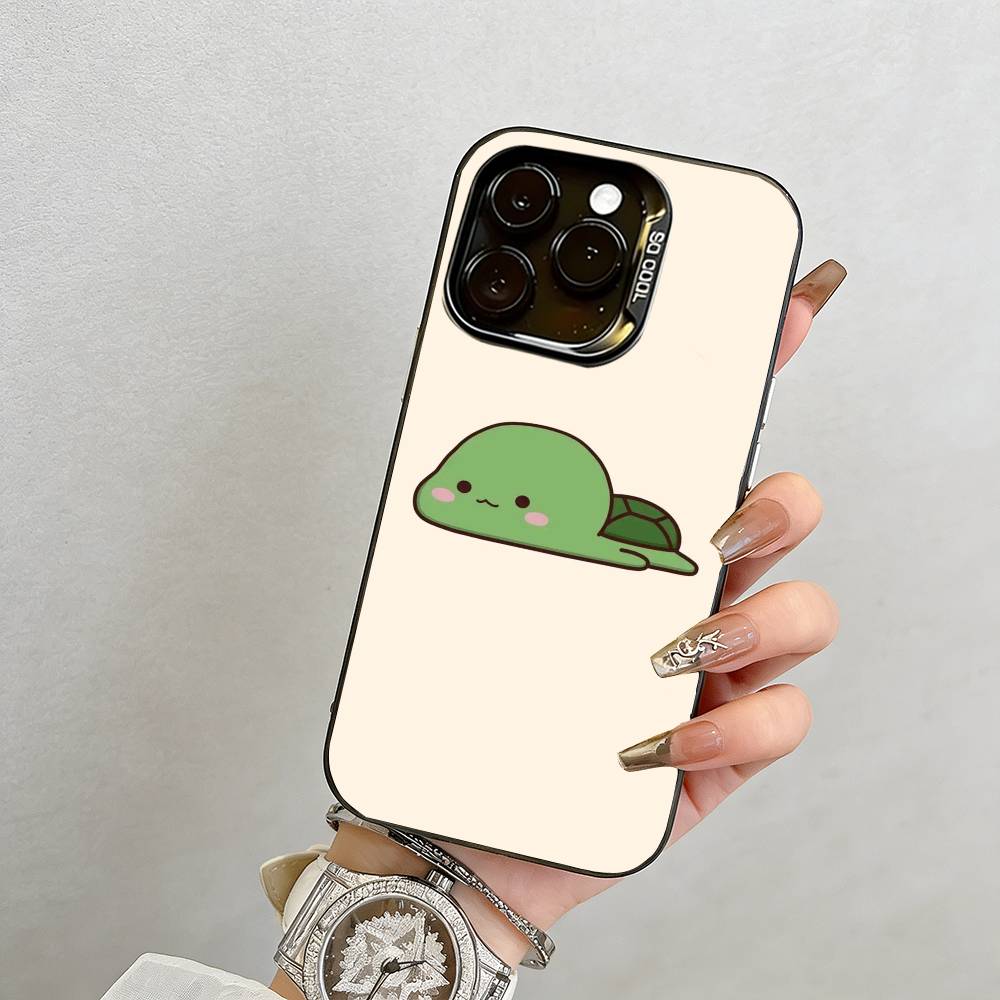 cartoon Phone Case For iPhone 17,16,15,14,13,12,11 Plus,Pro Max,XS,Colored Silver Plated Inside Cover