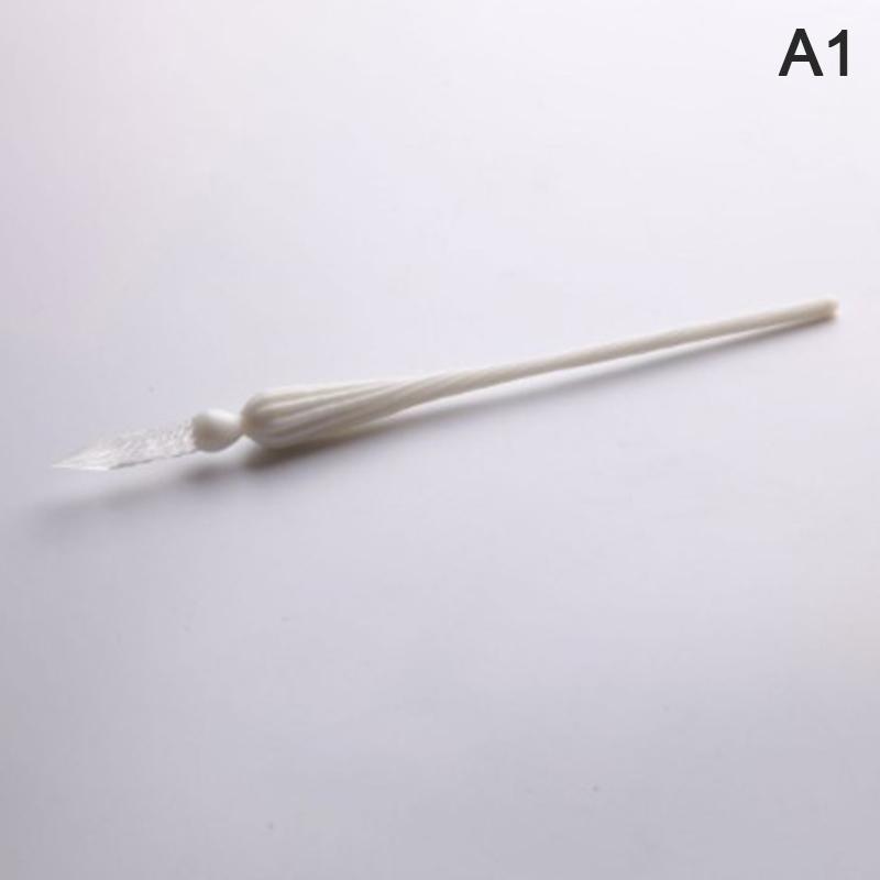 1ks Vintage ručně vyráběné skleněné namáčecí inkoustové plnící pero Kanceláře psacích nástrojů