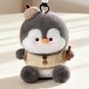 Penguin Family Series Plush Keychain 15cm Faux Mink Fur Cute Pendant Scented Stuffed Animal Bag Charm Removable Outfit for Girls