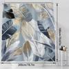 1pc of Modern Artistic Luxury Shower Curtain with Feather Pattern Digital Print