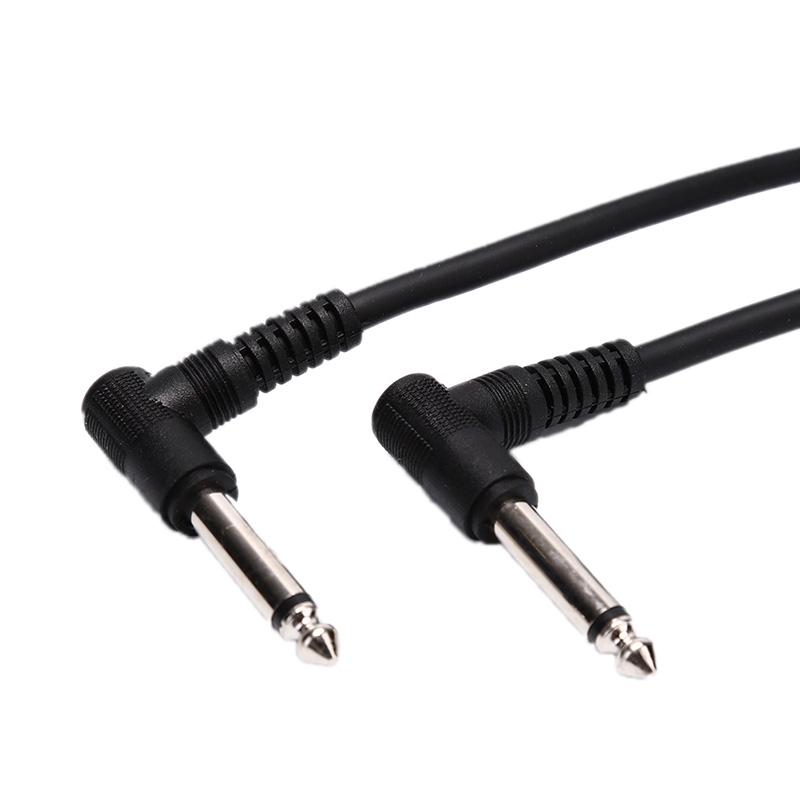 Universal Guitar Effect Pedal Instrument Patch Cable Right Angle Plug 15/20 Cm
