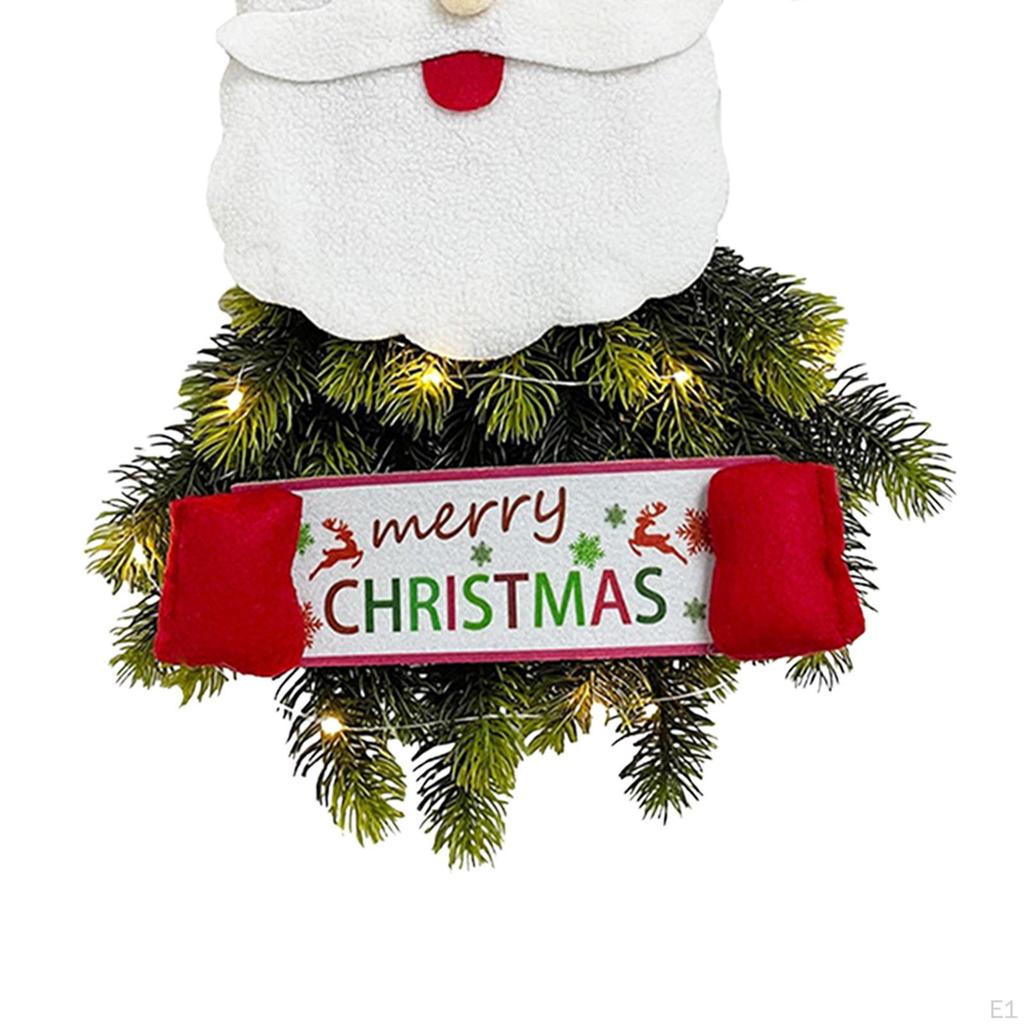 Christmas Tree Ornament Handcraft Creative with Hanging Ropes Lights Xmas Pendant