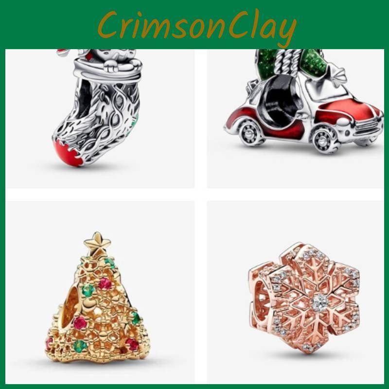 Pendant With Car Christmas Tree Design Used For Bracelet Decoration Gift Girl