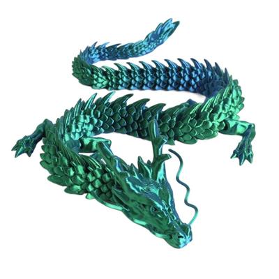 Creative 45cm 3D Printed Dragon Movable Wings Full Body Joints Rotatable Articulated Dragon Conjoined Fidget Home Ornaments