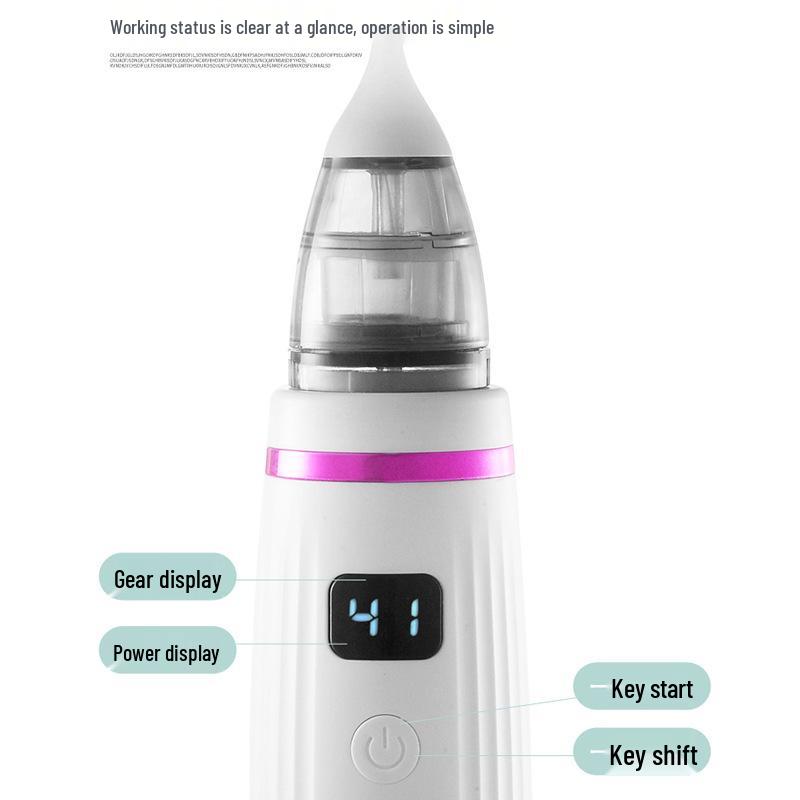 Multifunctional Electric Baby & Toddler Nasal Aspirator with Large Suction for Nasal Congestion and Earwax Cleaning