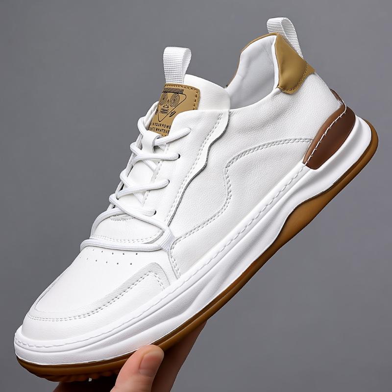 Soft Leather Men's Shoes 2025 Summer New Hollow Holes Breathable Versatile Lightweight Trend Men's Sports and Leisure Sandals