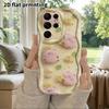 Phone Case: 2D Flat Samsung Galaxy A34 A35 M05 M06 S20 S22 S21 FE Plus 5G Protective Case, Couple Style, Light Yellow Background, Christmas and Hallow