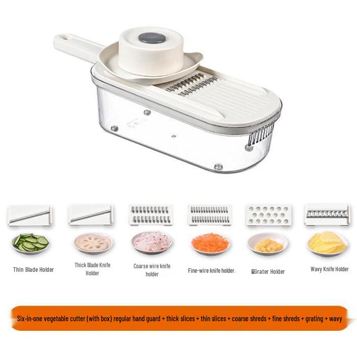 Manual Kitchen Vegetable and Potato Cutter with Drain Basket
