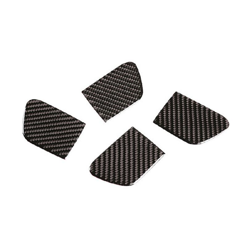 New 4 X Carbon Fiber Look Inner Door Handle Bowl Frame Cover For Honda Accord 13-17