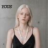 Necklace Halloween Gothic Skeleton Hand Necklace, Punk Cosplay Skull Claw Pendant Palm Choker, Costume Jewelry for Men Women
