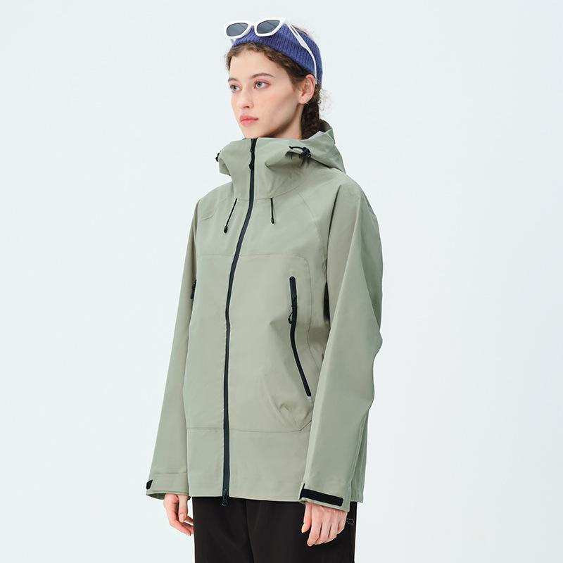 Lightweight single-layer hooded jacket men's outdoor hardcore rainstorm-proof warm windproof jacket women's mountaineering suit