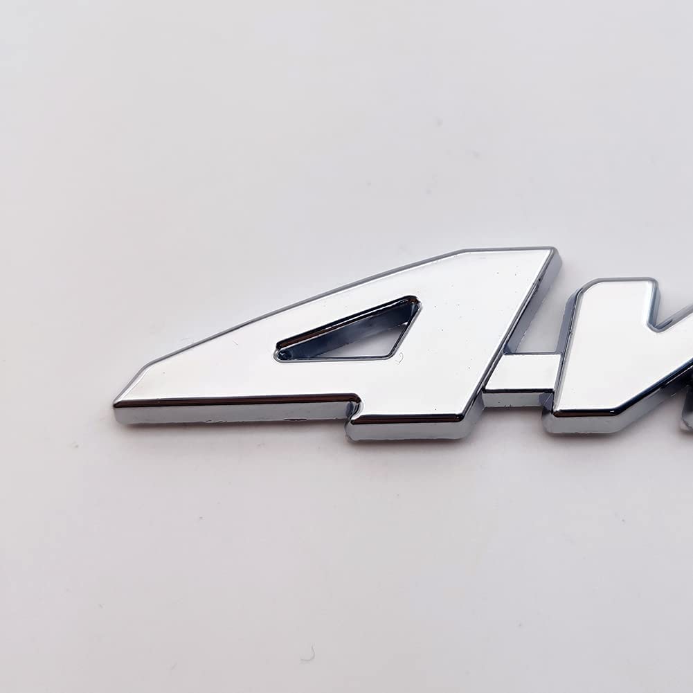GETON TURBO 4WD 3D Emblem Metal Double-Sided Tape Easy To Install Universal Car Logo