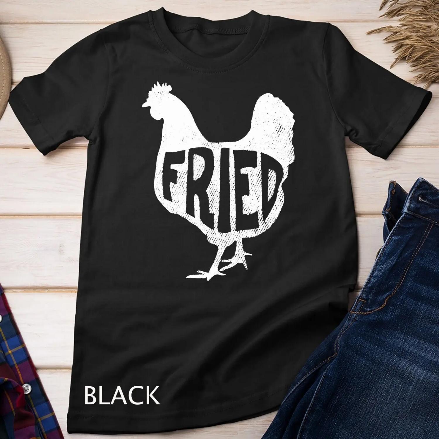 Fried Chicken Funny T shirt S чёрный