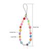 Colorful Beads Phone Lanyard Phone Strap Phone Jewelry Acrylic Material Fashion Phone Accessories for Women Girls Phones