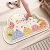Yinshang Diatomaceous Earth Bathroom Floor Mat Non-Slip Toilet Rug Washroom Door Mat Customizable