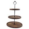 Decorative Wooden Cupcake Stand 2/3-Layer Cake Serving Tray Cupcake Holder Shelf  Dried Fruit