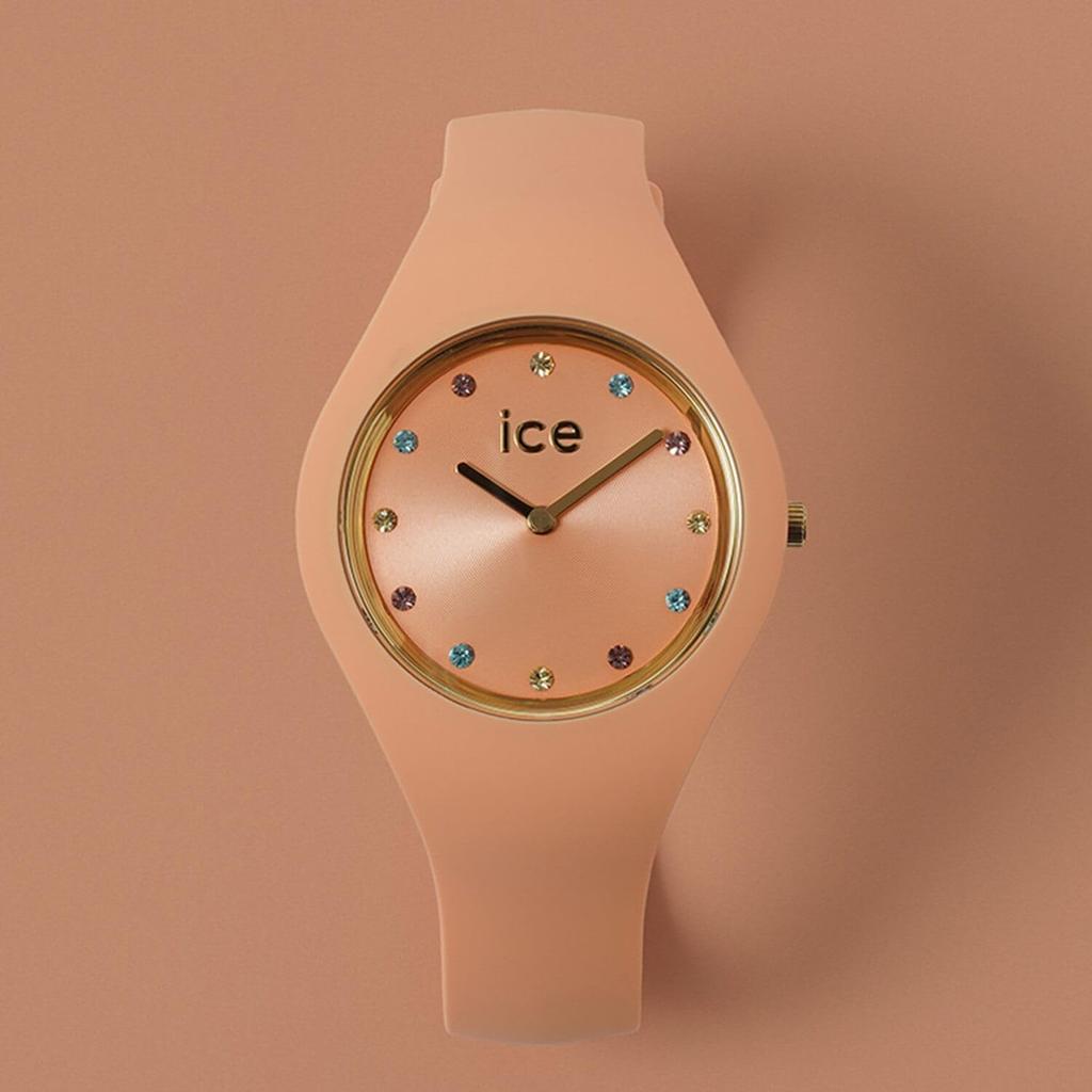 ICE WATCH Uhr ICE Cosmos Apricot 37 mm Silikonkautschukband 022362 Reguläres Importprodukt (Kleines Plus) Damen