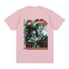 Anime Jojo Bizarre Adventure Kakyoin Noriaki T Shirts Unisexs Women Casual Harajuku Cotton Short Sleeves Oversized Top Streetwear