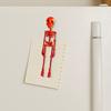 Poseable Skeleton Refrigerator Magnet Halloween Skeleton Figurine with Movable Joints Articulated Gothic Skeleton Magnetic Fridge Decoration Ornament