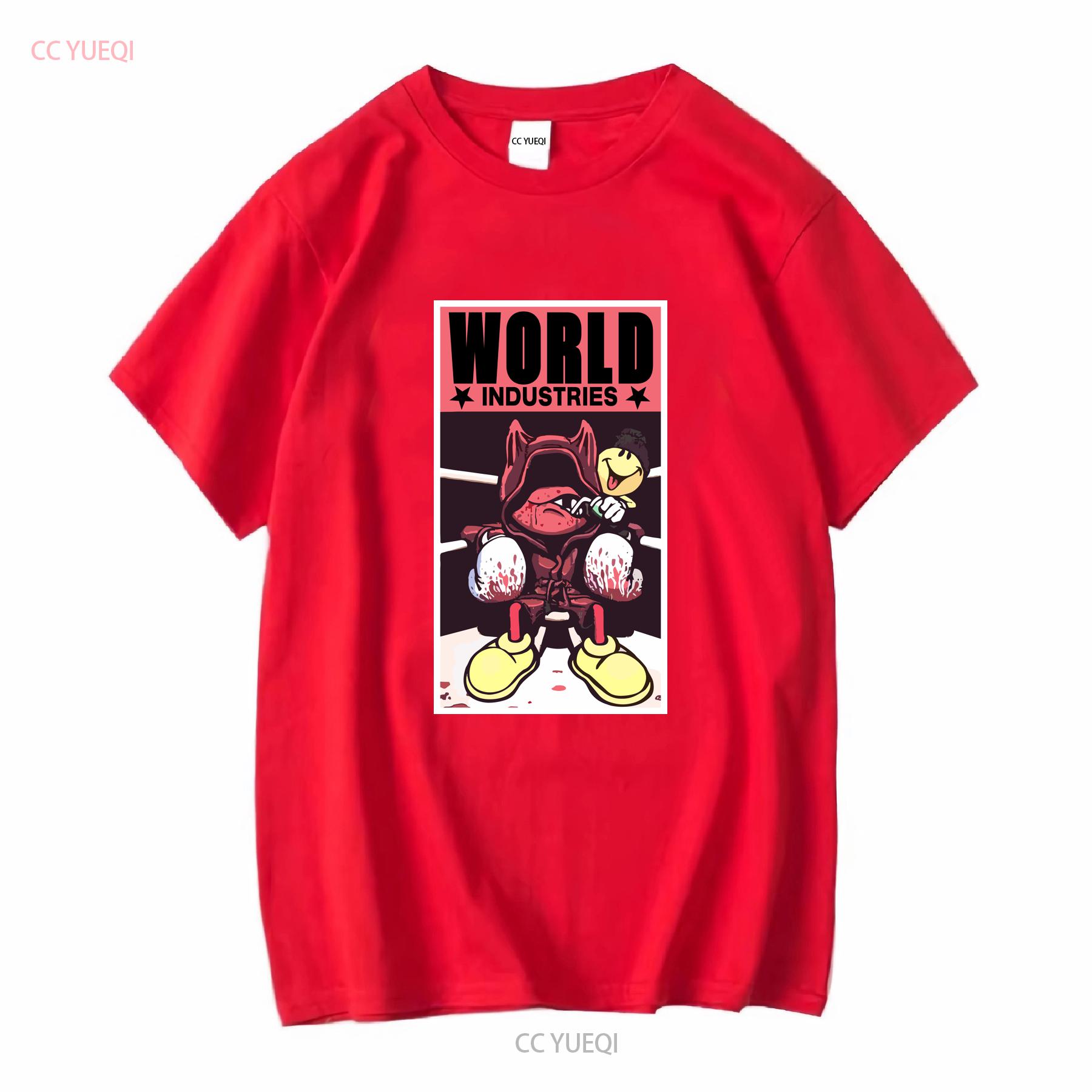 Vintage World Industries Flameboy Devil Box Logo Skate T Shirt Men s XL long or short sleeves vintage Washed designer clothes S