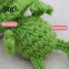 Healing Desk Ornament Hand?Crocheted Ugly Frog Keychain, Handmade Crochet Bag Charm Pendant, Unique Stuffed Toy Multi?use Desktop Ornament,