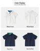 2026 Summer Boys' Polo Shirt - Plain Color Short-Sleeve Children's Top