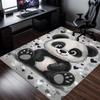 Tappeto Cartone Animato Panda Stanza Bambini Animale Carino Bianco Nero Tappeto Arredamento Accogliente Soggiorno Tappetino Gioco Bambino Tappeto Interno Esterno Comodo