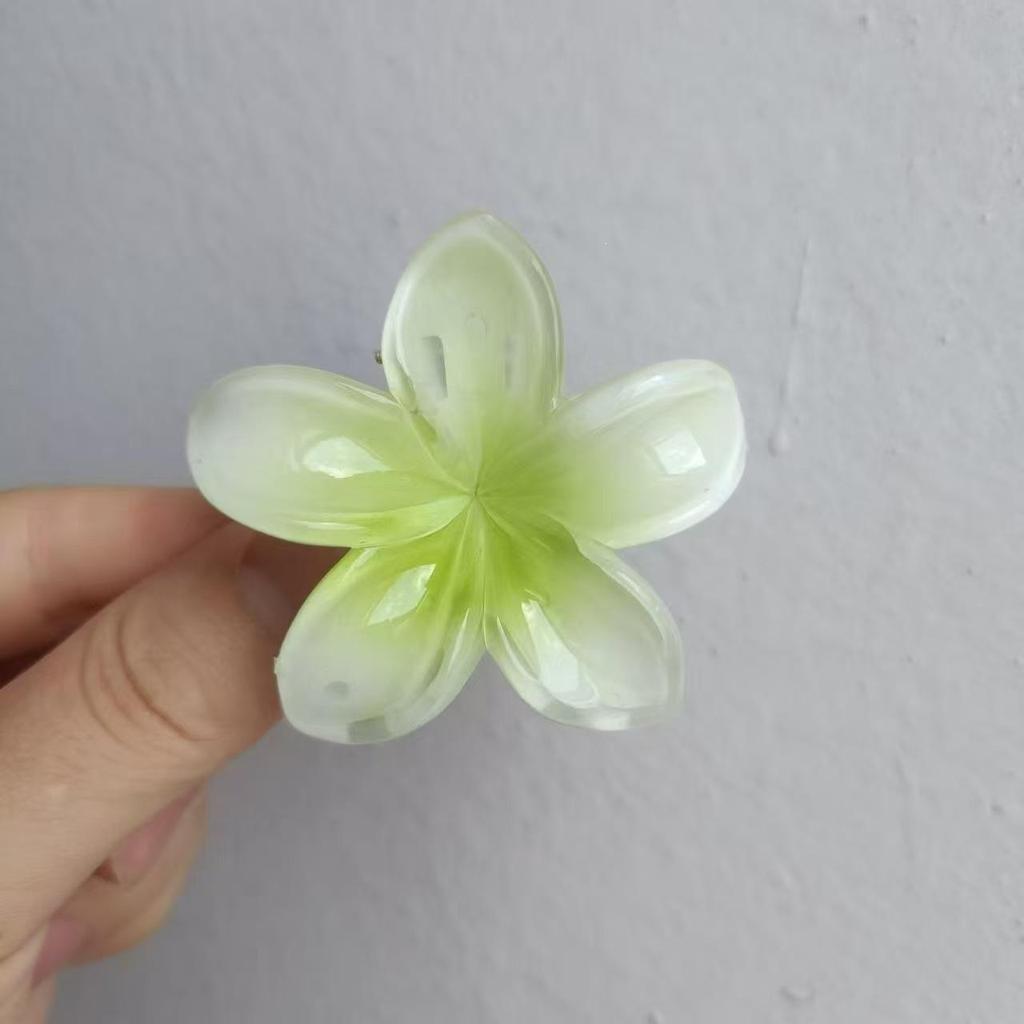 Vintage Damen Mehrfarbige Frangipani Fee Haarspange