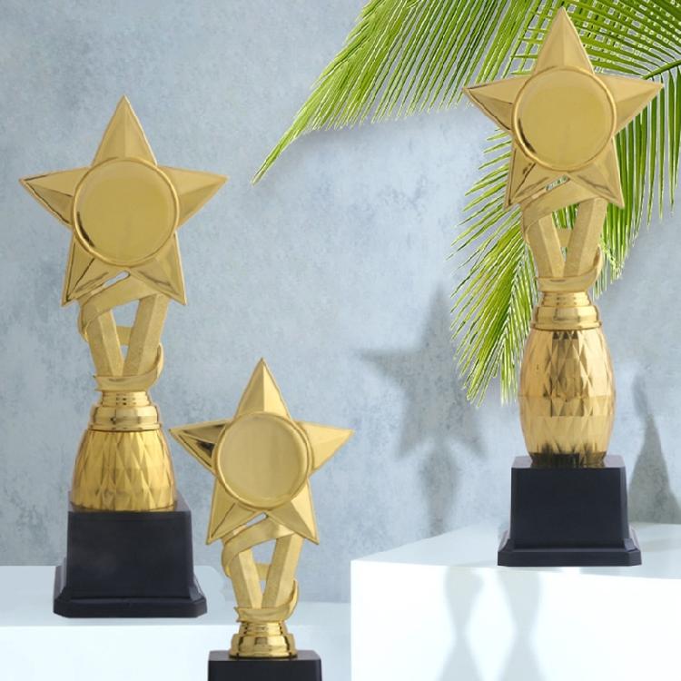 Trophies Fidgets Pentagrams Star Plastic Trophies Bulk Durability Golden Medals Sports Meeting Ornament