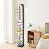 12 Tiers Iron Hat Rack,Black Freestanding Hat Display Stand 25.5*25.5*198cm for Homes,Clothing Stores