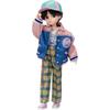 Corpo de Boneca Licca-chan Retrô Licca Marinheiros Jaqueta de Estádio Brinquedo de Moda Conjunto de Roupas para Menina Recomendado para 3 Anos