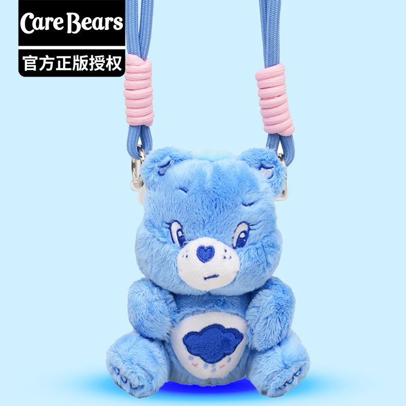 Genuine Cartoon Carebears Cute Plush Mobile Phone Lanyard Anti-fall Mobile Phone Doll Back Clip Hanger Gift